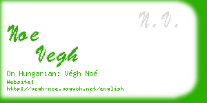 noe vegh business card
